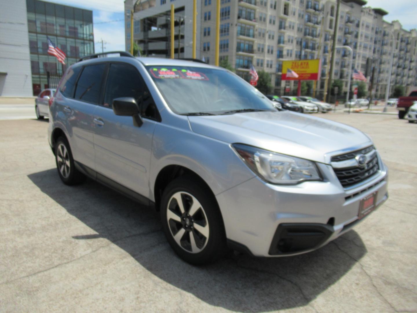 2018 Silver /Black Subaru Forester 2.5I (JF2SJABC5JH) with an 2.5L H4 F DOHC 16V engine, Automatic transmission, located at 1511 North Shepherd Dr., Houston, TX, 77008, (281) 657-1221, 29.798361, -95.412560 - 2018 SUBARU FORESTER 2.5I VIN: JF2SJABC5JH521576 J F 2 S J A B C 5 J H 5 2 1 5 7 6 4 DOOR WAGON/SPORT UTILITY 2.5L H4 F DOHC 16V GASOLINE ALL WHEEL DRIVE - Photo#15